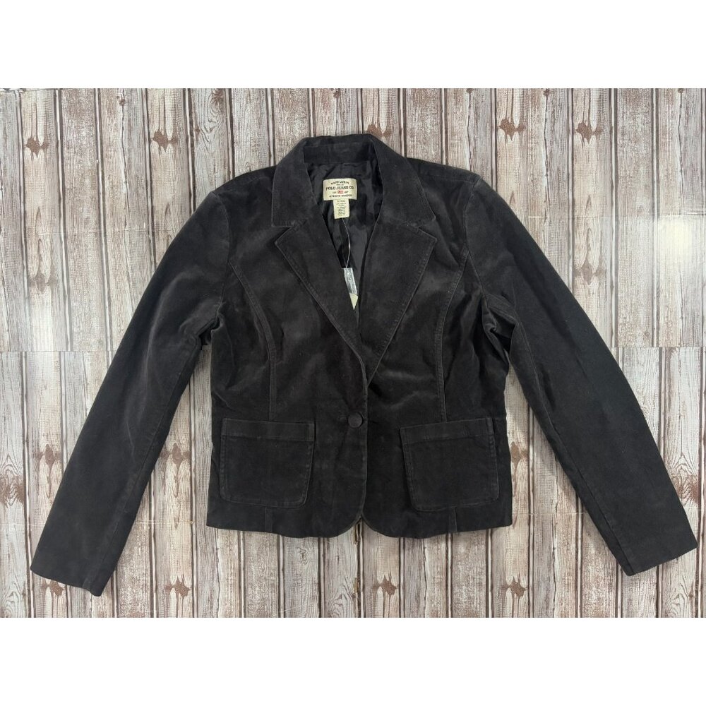 Polo Jeans Ralph Lauren Velvet Blazer Jacket sz XL Dark Brown NWT $129 Vintage